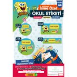 t tuğset etiket Okul Etiketi Sünger Bob Kalem Defter Etiketi Özel İsim Yazılabilen Etiket Seti - İsim Etiketi-T571-O
