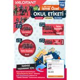 t tuğset etiket Okul Etiketi Valorant Temalı Kalem Defter Etiketi Özel İsim Yazılabilen Etiket Seti - İsim Etiketi-T