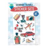 t tuğset etiket Seyahat Temalı Bavul Sticker Etiket Çıkartma S1 (Laptop Tablet Suluk Telefon Valiz Defter Kitap)-T96