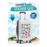 t tuğset etiket Seyahat Temalı Bavul Sticker Etiket Çıkartma S7 (Laptop Tablet Suluk Telefon Valiz Defter Kitap) Tug