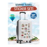 t tuğset etiket Seyahat Temalı Bavul Sticker Etiket Çıkartma S8 (Laptop Tablet Suluk Telefon Valiz Defter Kitap)-T97