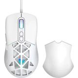 T-Wolf G520 Rgb Kablolu Gaming Mouse 12800 Dpı 7 Tuşlu Oyuncu Mouse Manyetik Kapaklı Beyaz