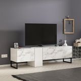 T0016 Kapaklı, Metal Ayaklı, Tv Sehpası