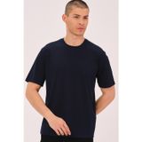 T0737 DEWBERRY ERKEK T-SHIRT-LACİVERT
