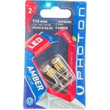 T10 5w Dipsiz Ampul Led Turuncu 12 Ledli