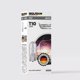 T10 Ampul T10 Orta Dipsiz Ampul 12V 3W (10 Adet) - Wolfram 26113
