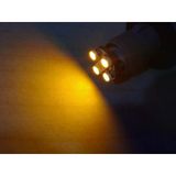 T10 Dipsiz Led Ampul (4 Çipli) Turuncu 12V (2Adet Fiyatı) T10 Gösterge, Park, Sinyal, Plaka Ampulu