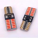 T10 Led Dipsiz W5w Canbus 24 Ledli Kırmızı Park Plaka Ampul 2 Ade