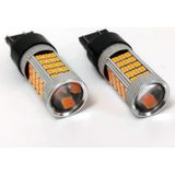 T20 7443 Çift Devre Büyük Dipsiz Led Ampul 63 Ledi Turuncu 2 Adet