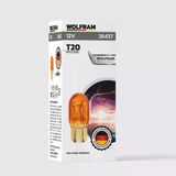 T20 Ampul T20 Jumbo Dipsiz Ampul Çiftli Sarı 12V 21/5W (10 Adet)- Wolfram 26437
