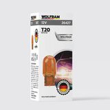 T20 Ampül T20 Jumbo Dipsiz Tekli Sarı Ampül 12V 21W (10 Adet) - Wolfram 26427