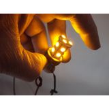 T20 Dıpsız Led Ampul Turuncu (Cıft Duylu 12V) Ithal (2Adet Fıyatı) T20 Sınyal, Stop, Dıpsız Ampul