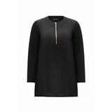 T25y-6061 Mıssdalıda Yakası Fermuarlı Cupro Tunik