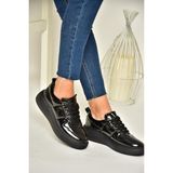 T274148308 Siyah/siyah Rugan Spor Ayakkabı Sneakers - Siyah-1790