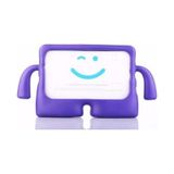 T5 10 Inç Kılıf Çocuklara Özel Emoji Tasarımlı, Standlı, Tam Korumalı Tablet Kılıfı -mor