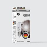 T5 Ampul T5 Küçük Dipsiz 24V 1,2W (1 Paket 10 Adet) - Wolfram 34411