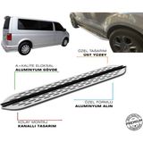 T5 Caravelle Uzun Şase Araca Özel Prv1 Yan Basamak 2009 2010 2011 2012 2013 2014 2015 - Siyah - Açık Gri