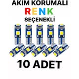 T5 Led Oto Kilometre Kadran Ambians Aydınlatma Ampulü 10 Adet