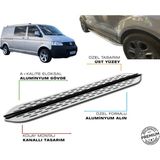 T5 Transporter City Van Uzun Şase Araca Özel Prv1 Yan Basamak 2003 2004 2005 2006 2007 2008 2009 2010 - Siyah - Açık Gri