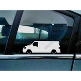 T5 Transporter panel van Kapı Kelebek Cam Oto Sticker 17 CM 2 Adet
