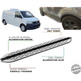 T5 Transporter Panel Van Uzun Şase Araca Özel Prv1 Yan Basamak 2003 2004 2005 2006 2007 2008 2009 2010 - Siyah - Açık Gri