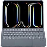 T5504D iPad Pro 11 (2024) Kılıf Palermo Ledli Klavyeli Standlı Tablet Kılıfı - Siyah