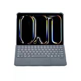 T5507D iPad Pro 11 (2022) Kılıf Palermo Ledli Klavyeli Standlı Tablet Kılıfı - SIYAH-(5796)