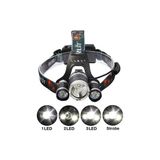 T6 Kafa Feneri 5000 Lumens 3Xcree Xm-T6+2R5 Lamba Led Kamp Lambası - Lisinya