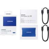 T7 2 Tb Usb 3.2 Gen 2 (10gbps, Type-c) Taşınabilir Ssd Mavi Mu-pc2t0h