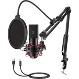 T732 Condenser USB Yayıncı Oyuncu Youtuber Twitch Mikrofon Seti