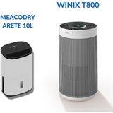 T800 Hava Temizleme Cihazı ve Meacodry Arete® One 10L Nem Alma ve Hava Temizleme Cihazı - Beyaz