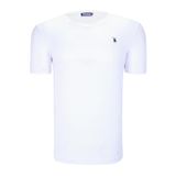 T8568 DEWBERRY V YAKA ERKEK T-SHIRT-DÜZ BEYAZ