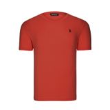 T8568 DEWBERRY V YAKA ERKEK T-SHIRT-DÜZ KİREMİT