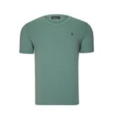 T8568 DEWBERRY V YAKA ERKEK T-SHIRT-DÜZ YEŞİL
