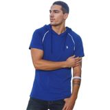 T8570 DEWBERRY KAPŞONLU ERKEK T-SHIRT-AÇIK SAX
