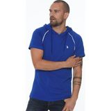 T8570 DEWBERRY KAPŞONLU ERKEK T-SHIRT-SAKS - M