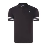 T8585 DEWBERRY ERKEK T-SHIRT-AÇIK SİYAH-BEYAZ