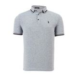 T8586 DEWBERRY ERKEK POLO YAKA T-SHIRT-AÇIK GRİ
