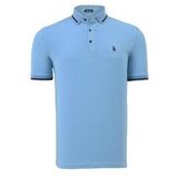 T8586 DEWBERRY ERKEK POLO YAKA T-SHIRT-AÇIK MAVİ