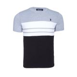 T8593 DEWBERRY ERKEK T-SHIRT-AÇIK GRİ