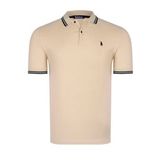 T8594 DEWBERRY ERKEK T-SHIRT-KOYU BEJ