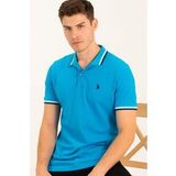 T8594 DEWBERRY ERKEK T-SHIRT-MAVİ