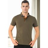 T9582 Dewberry Erkek T-Shırt-Haki - 3XL