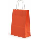 Ta-Fu Global Renkli Karton Çanta 25 Li Beyaz Sap - 25 x 12 x 31 cm - Kırmızı