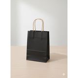 Ta-Fu Global Renkli Karton Çanta 25 Li Esmer Sap - 18 x 8 x 24 cm - Siyah