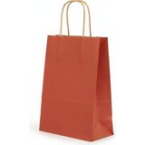 Ta-Fu Global Renkli Karton Çanta 25 Li Esmer Sap - 25 x 12 x 31 cm - Koyu Kırmızı