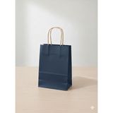 Ta-Fu Global Renkli Karton Çanta 25 Li Esmer Sap - 25 x 12 x 31 cm - Lacivert