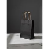 Ta-Fu Global Renkli Karton Çanta 25 Li Esmer Sap - 31 x 12 x 41 cm - Siyah