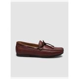 Taba Bağcık Detaylı Erkek Loafer Ayakkabı