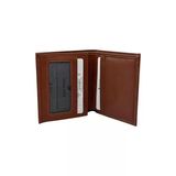 Taba Hakiki Deri İkiye Katlamalı Dikey Model Spor Erkek Cüzdan // 3010-TABA